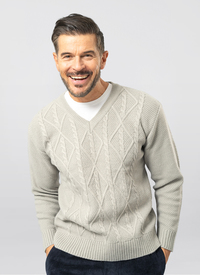 V Neck Cable Knit Jumpers V Neck Cable Knit Jumpers