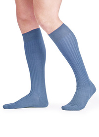 Calf Length Blue Socks Calf Length Blue Socks