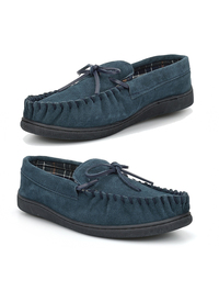 SUEDE MOCCASIN SLIPPER 