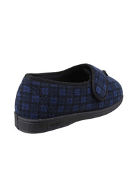 Navy Blue Superwide Touch Fasten Slipper Navy Blue Superwide Touch Fasten Slipper