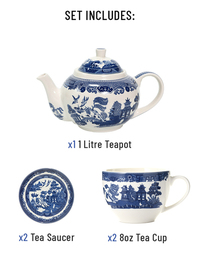 Blue Willow English Tea Party Set