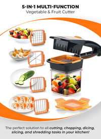 Finger Safe 5-In-1 Fruit & Vegetable Chopper