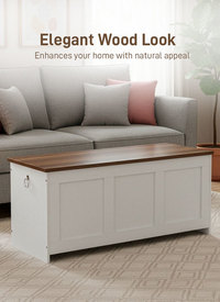 Rustic Storage Bench Blanket Box 100cm