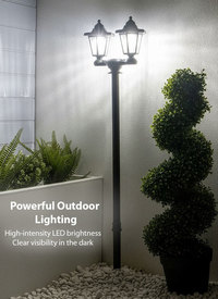 3-in-1 Solar Double Security Garden Light 3-in-1 Solar Double Security Garden Light