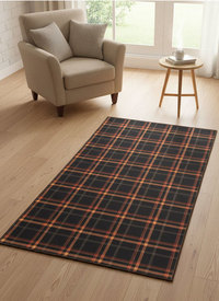 Tartan Carpet Artificial Silk Rug Tartan Carpet Artificial Silk Rug