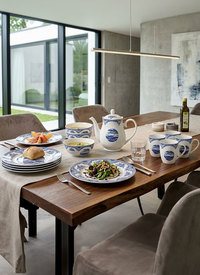 Dinner Set Blue Horizon 18 Piece Porcelain