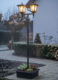 Solar Security Light With Planter Base Solar Security Light With Planter Base