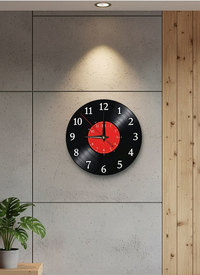Vinyl Record Design Flat Wall Clock Vinyl Record Design Flat Wall Clock