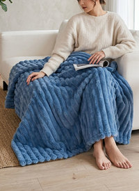 Luxurious Faux Rabbit Fur Throw Blanket Luxurious Faux Rabbit Fur Throw Blanket
