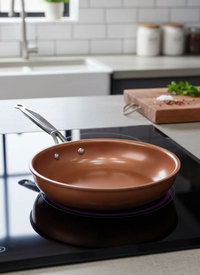 Copper Frying Pan with Non-Stick Ceramic Coat