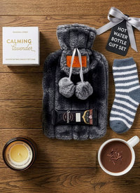 Christmas Gift Set - Hot Water Bottle, Mug & Candle
