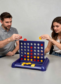 Four in a Row Family Board Game, Foldable & Portable Four in a Row Family Board Game, Foldable & Portable