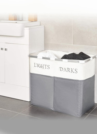 FOLDING 'LIGHTS & DARKS' LAUNDRY SORTER 