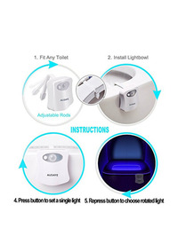 MOTION SENSOR TOILET BOWL LIGHT