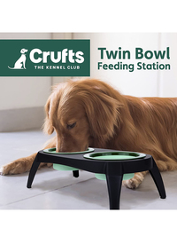 CRUFTS COLLAPSIBLE TRAVEL PET FEEDING STATION