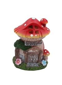 SOLAR FAIRY GARDEN TOADSTOOL HOUSE