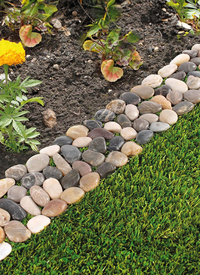 PLAIN PEBBLE BORDER (SET OF 4)