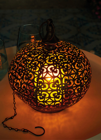 LED Rechargable Oriental Hanging Lantern