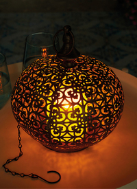 LED Rechargable Oriental Hanging Lantern