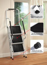 Step Ladder with Safety Handles 
