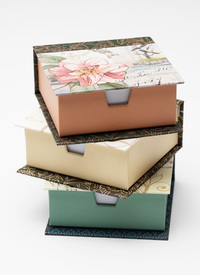 Butterfly & Flower Memo Boxes (set of 3)