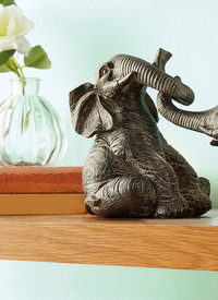 Set of 2 Shelf Elephants