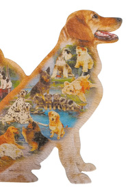 Dog Shape Jigsaw Puzzle