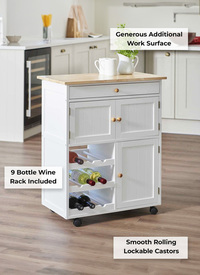 All-In-1 Space-saving Kitchen Trolley