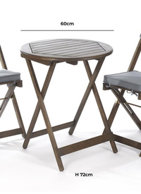 Raffles Hardwood Bistro Set 