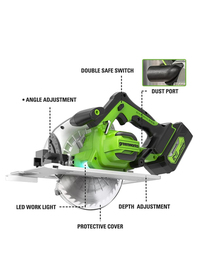 Greenworks 24V Brushless 184mm Circular Saw (