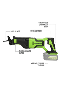 Greenworks 24V Brushless Reciprocating Saw (T