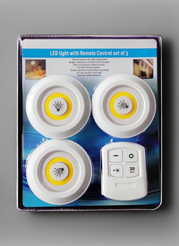 Remote Control LED Light Set 3pk