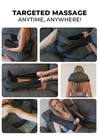 Heated neck massager