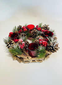LED Wreath Candle Holders 