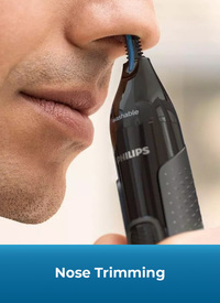 Philips Series 3000 Wet & Dry Nose, Ear & Eyebrow Trimmer Black Philips Series 3000 Wet & Dry Nose, Ear & Eyebrow Trimmer Black