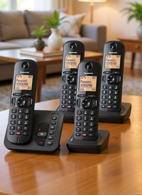 Panasonic Digital Cordless (DECT) Phone Quadruple Handsets