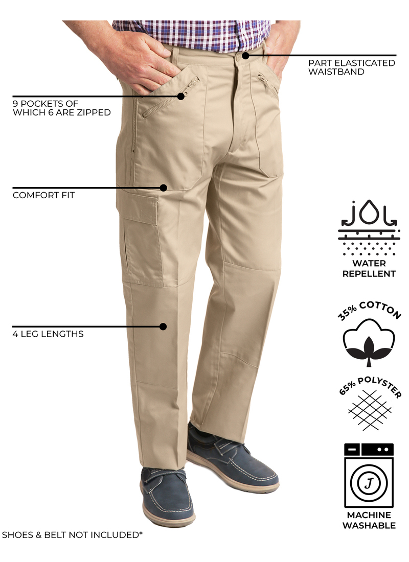 Men Tactical Cargo Pants Outdoor Hiking Trekking Sweatpants Multi Pocket  Trouser