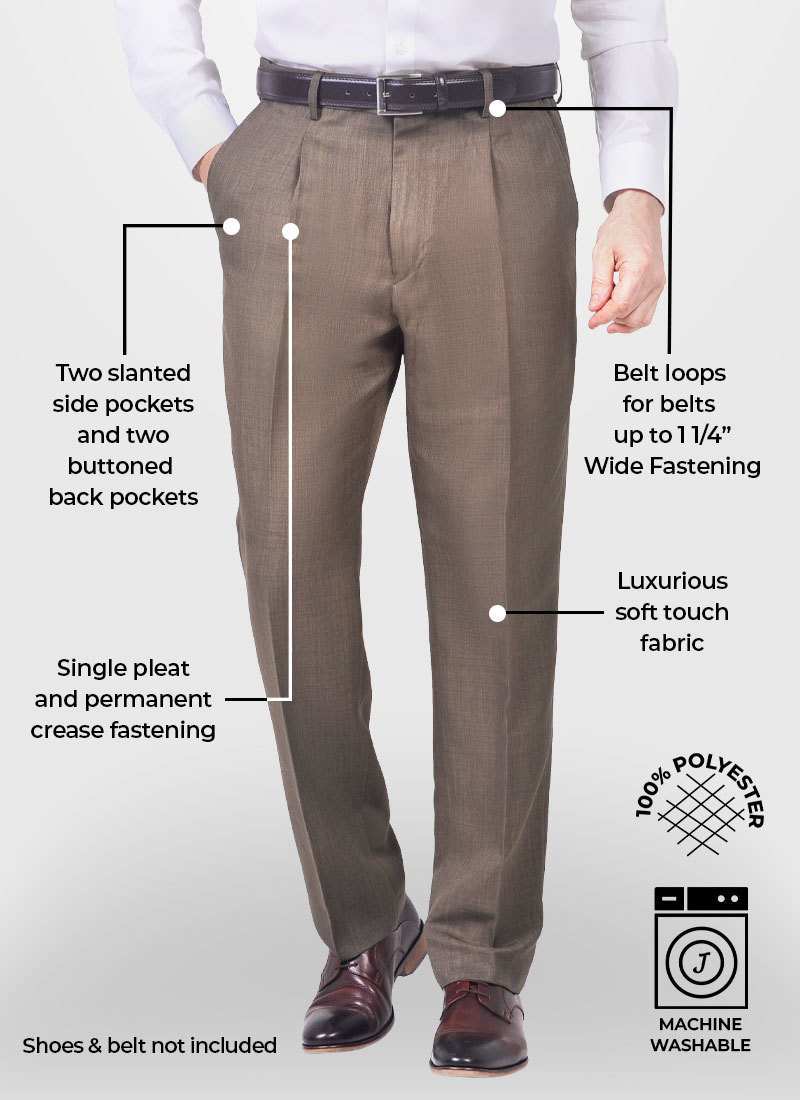 Big  Tall Premium No Iron Khaki  Classic Fit Pant  Haggar