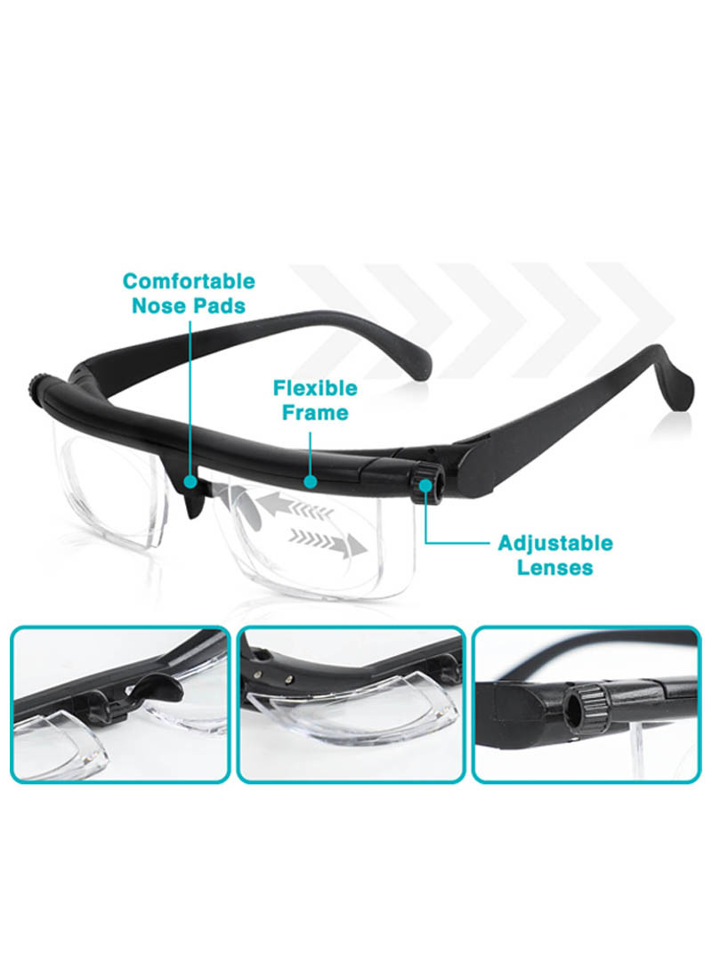 Adjustable focus eye glasses Spectacles for reading