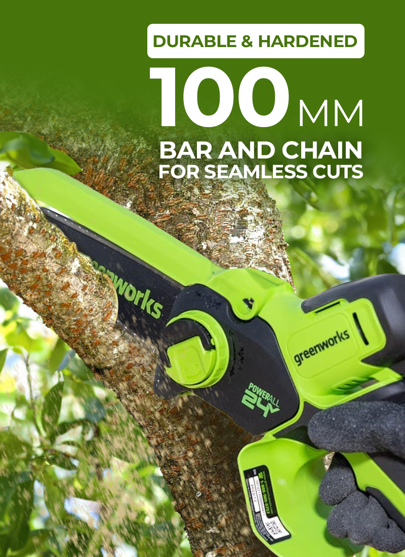 s Cutting 49% Off This Handy Greenworks Cordless Compact Chainsaw