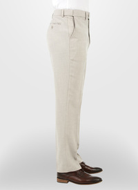 Linen Look Expanding Waist Trousers 