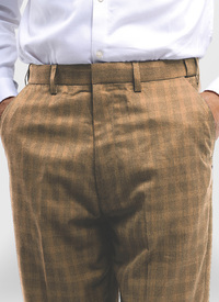 Expanding Waist Check Trousers Expanding Waist Check Trousers