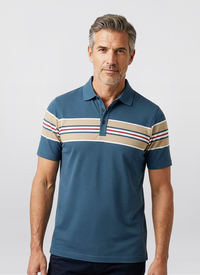 Stripe Design Polo Tshirt 