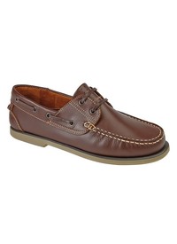 MOCCASIN LEATHER BOAT SHOES 