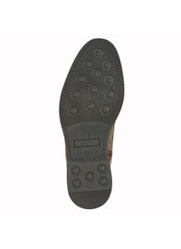 Herringbone Textile/Leather Boots 