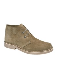 Real Suede Round Toe Boot 