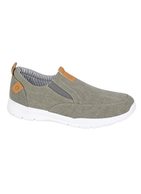 Twin Gusset Casual Slip On Canvas 