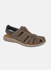 Leather Touch Fastening Sandal 