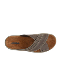 Leather and Suede Crossover Mule Sandals Leather and Suede Crossover Mule Sandals
