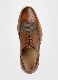 Oxford Herringbone Brogue Shoe 